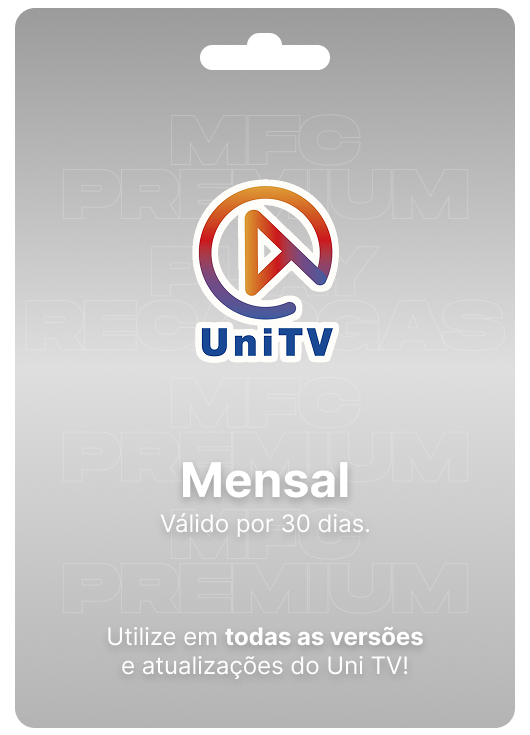 Gift Card UNITV- Mensal